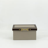 Elegant PU leather storage box with soft velvet lining for organizing jewelry, keepsakes, and everyday essentials.